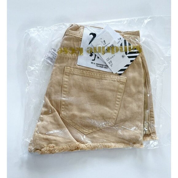 Free People X Sandrine Rose Women's Sz 27 Beige Cut Off Shorts NWT - Picture 12 of 12